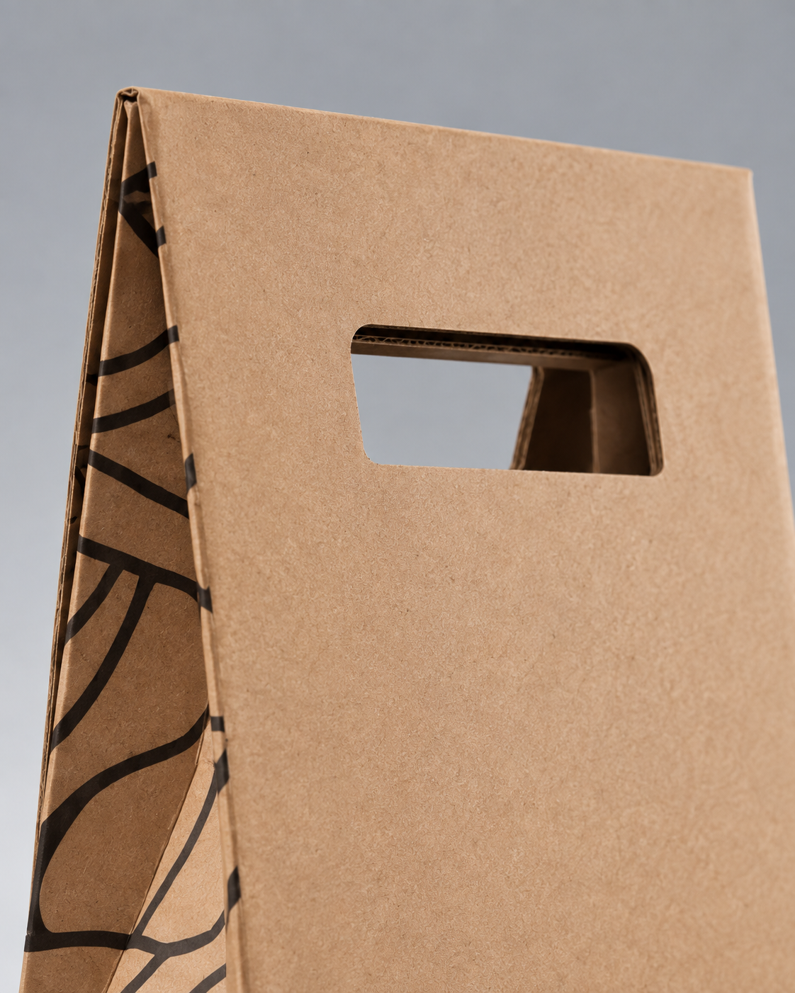 Two-Bottle Wine Gift Box — A Kraft Carrier Designed to Show the Label