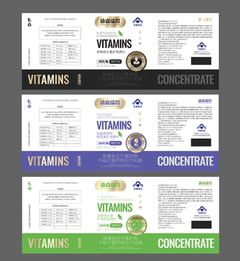 Supplement Bottle Labels