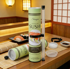 Custom Sushi Push-Up Tube Packaging