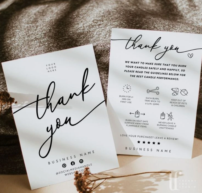 Product Inserts & Thank-you Cards