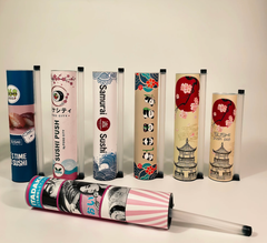 Custom Sushi Push-Up Tube Packaging
