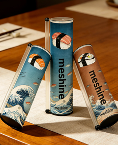 Custom Sushi Push-Up Tube Packaging